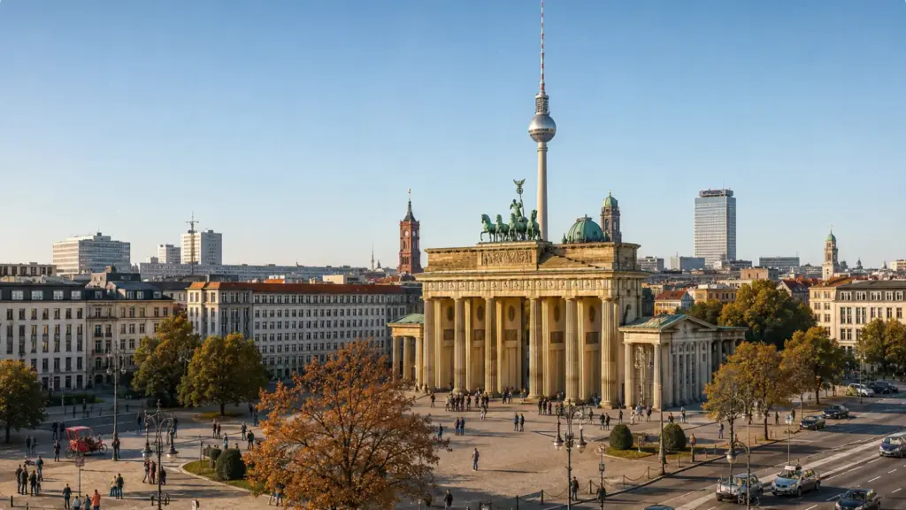 Private city transfer in Berlin with black van