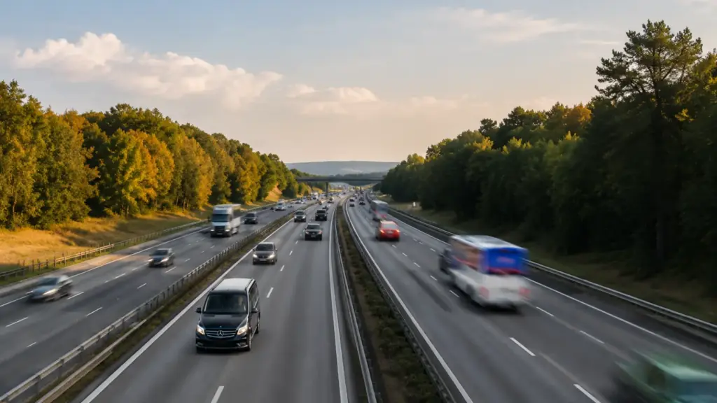 Intercity transfer from Berlin with private black van