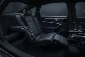 Audi A6 spacious passenger area for private airport transfers