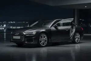 Audi A6 passenger access for airport pickups and luggage