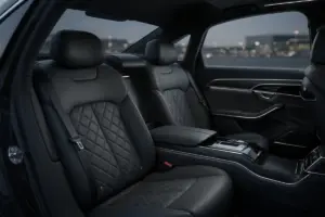 Audi A8 comfortable seats for BER Airport transfers