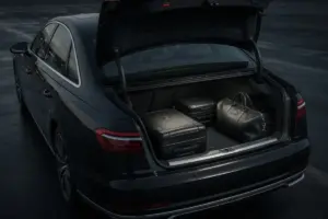Audi A8 luggage compartment for BER Airport transfers