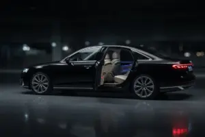 Audi A8 passenger access for airport pickups and luggage
