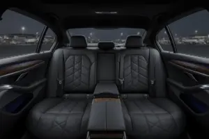 BMW 5 Series premium interior for airport pickup in Berlin