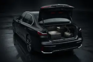 BMW 7 Series luggage compartment for BER Airport transfers