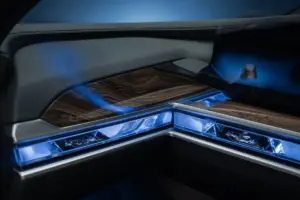 BMW 7 Series ambient cabin detail for private transfers in Berlin