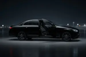 Mercedes-Benz E-Class sliding door access for passengers and luggage