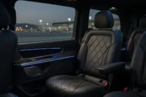 Mercedes-Benz EQV comfortable seats for BER Airport transfers