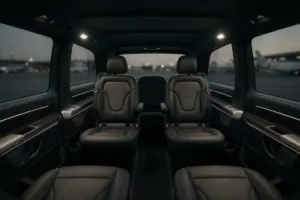 Mercedes-Benz V-Class Extra Long premium interior for airport pickup in Berlin