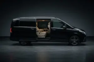 Mercedes-Benz V-Class Extra Long sliding door access for passengers and luggage