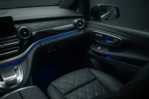 Mercedes-Benz V-Class Extra Long ambient lighting for private transfers in Berlin