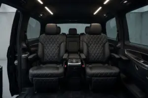 Mercedes-Benz Vito Tourer clean interior for airport pickup in Berlin