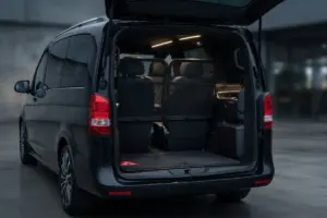 Mercedes-Benz Vito Tourer luggage area for BER Airport transfers