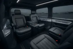 Volkswagen Caravelle passenger space for private airport transfers