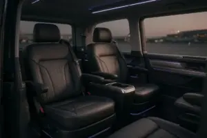 Volkswagen Multivan T6 comfortable seats for BER Airport transfers
