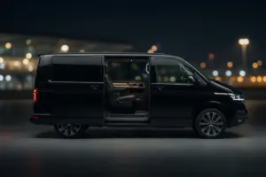 Volkswagen Multivan T6 sliding door access for passengers and luggage