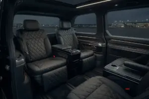 Volkswagen Multivan T7 passenger space for private airport transfers