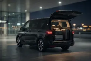 Volkswagen Multivan T7 luggage area for BER Airport transfers