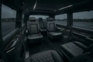 Volkswagen Transporter Shuttle passenger space for private airport transfers