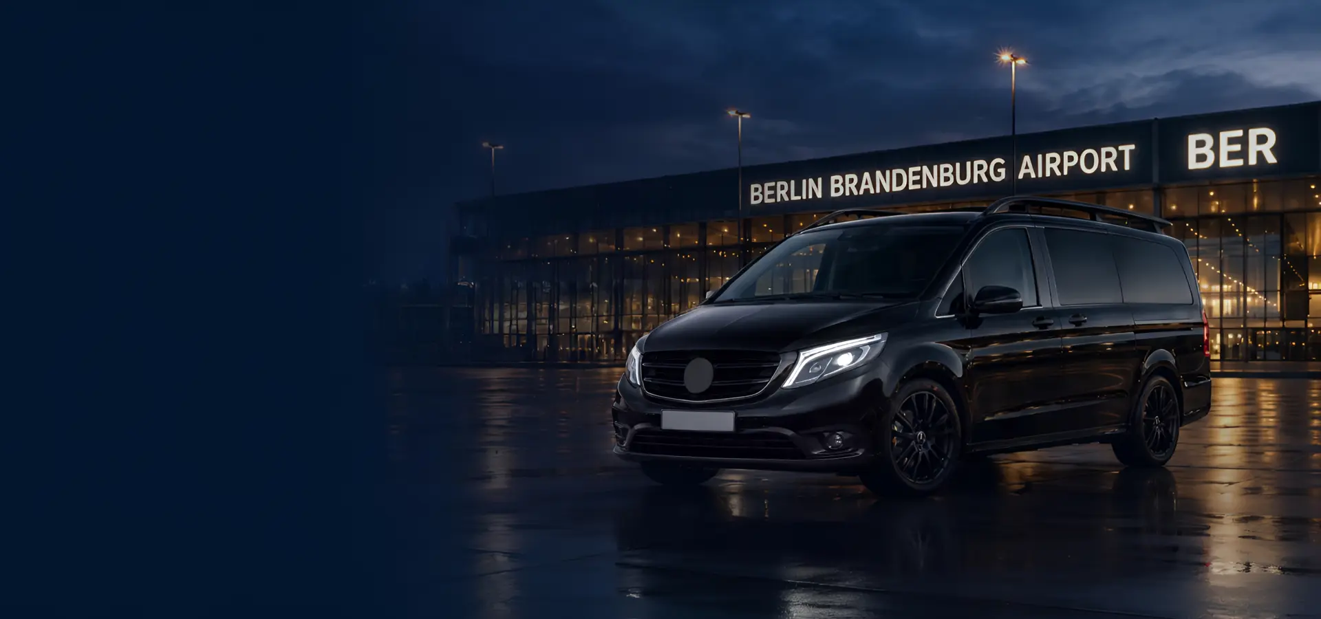 Mercedes-Benz Vito Tourer for private BER Airport transfers in Berlin