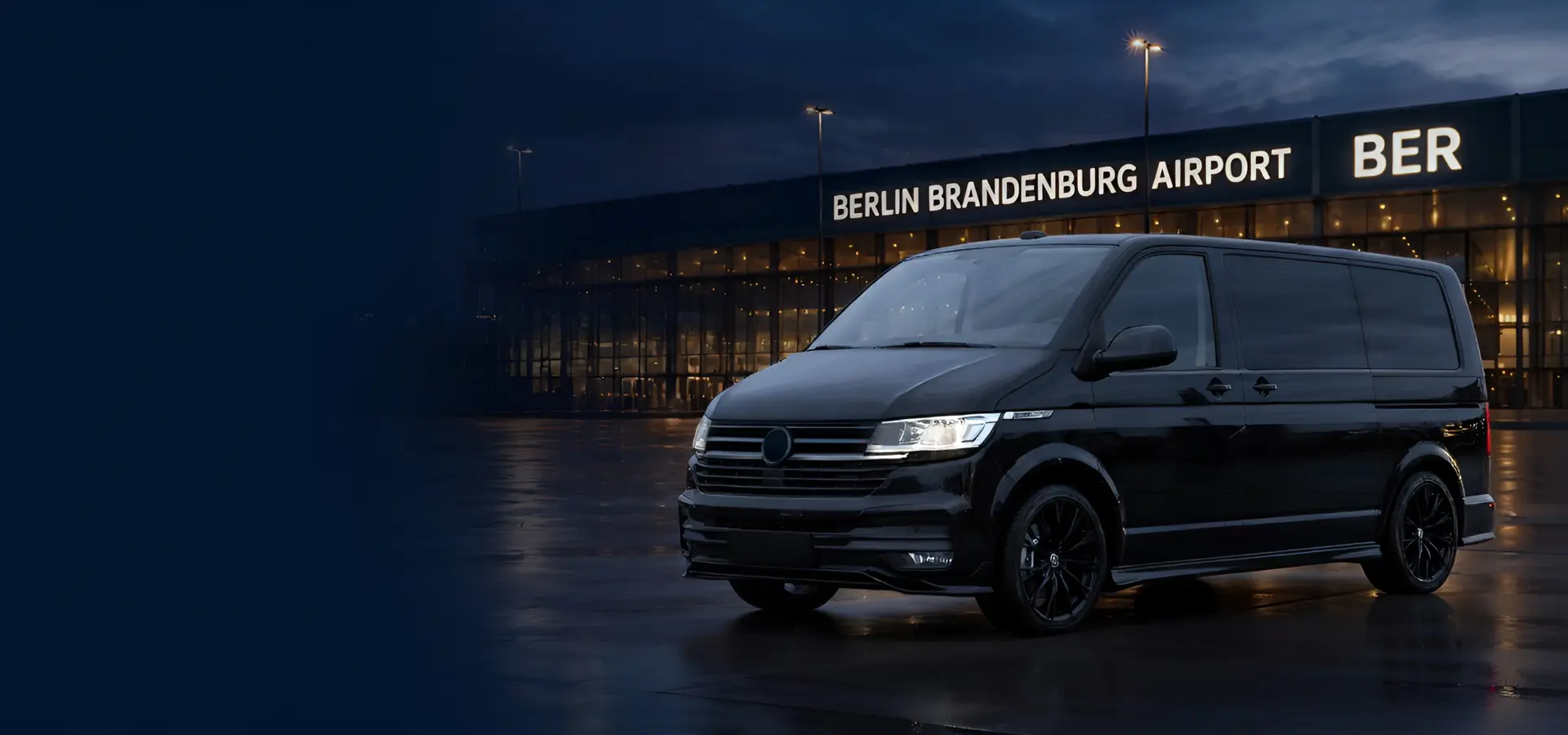 Volkswagen Multivan T6 for private BER Airport transfers in Berlin