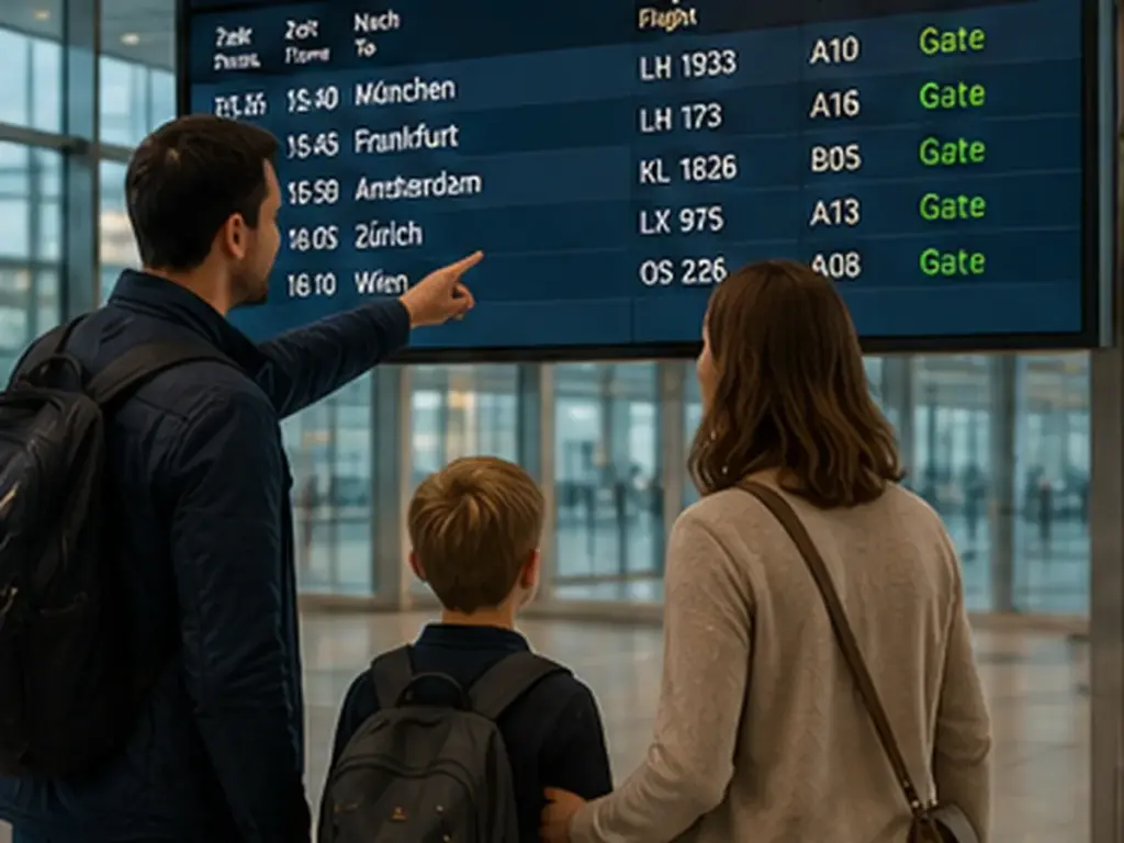 Conexiones de vuelos en el aeropuerto de BER