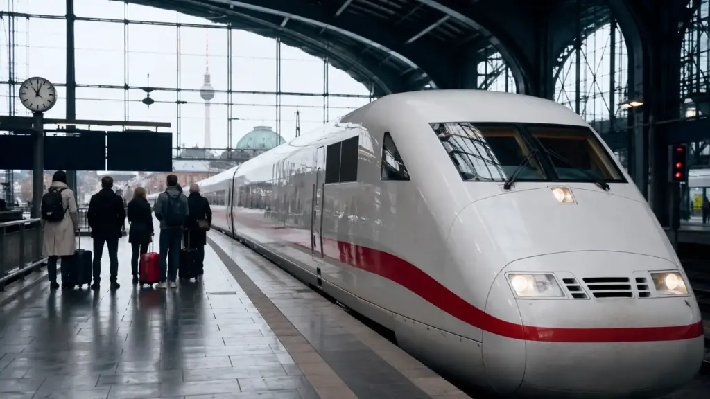 ICE train at Berlin railway station